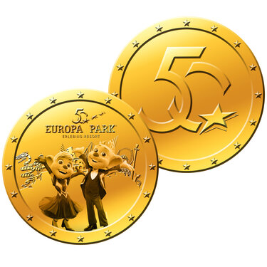 Pièce souvenir 50 ans d’Europa-Park avec Ed & Edda
